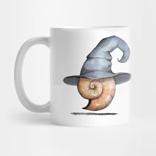 Ammonite Fossil Halloween Witch Mug